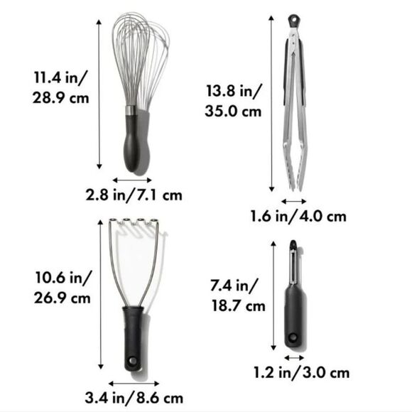 OXO Good Grips 4-PC Essential Kitchen Tool Set - Picture 7 of 13